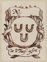 TvB T 691
<br/>
Haarlems fabrieksmerk; de 3 Hoef-IJsers
<br/>
<em>Vinne, Isaac Vincentsz. van der (1665-1740)</em>
